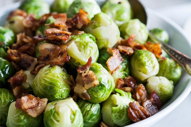 Brussels sprouts with bacon