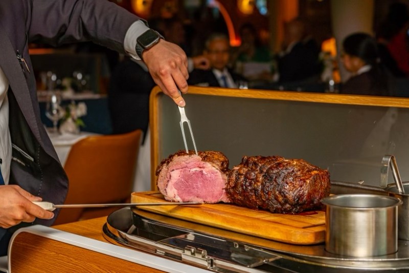 Table side prime rib Monterey NYC