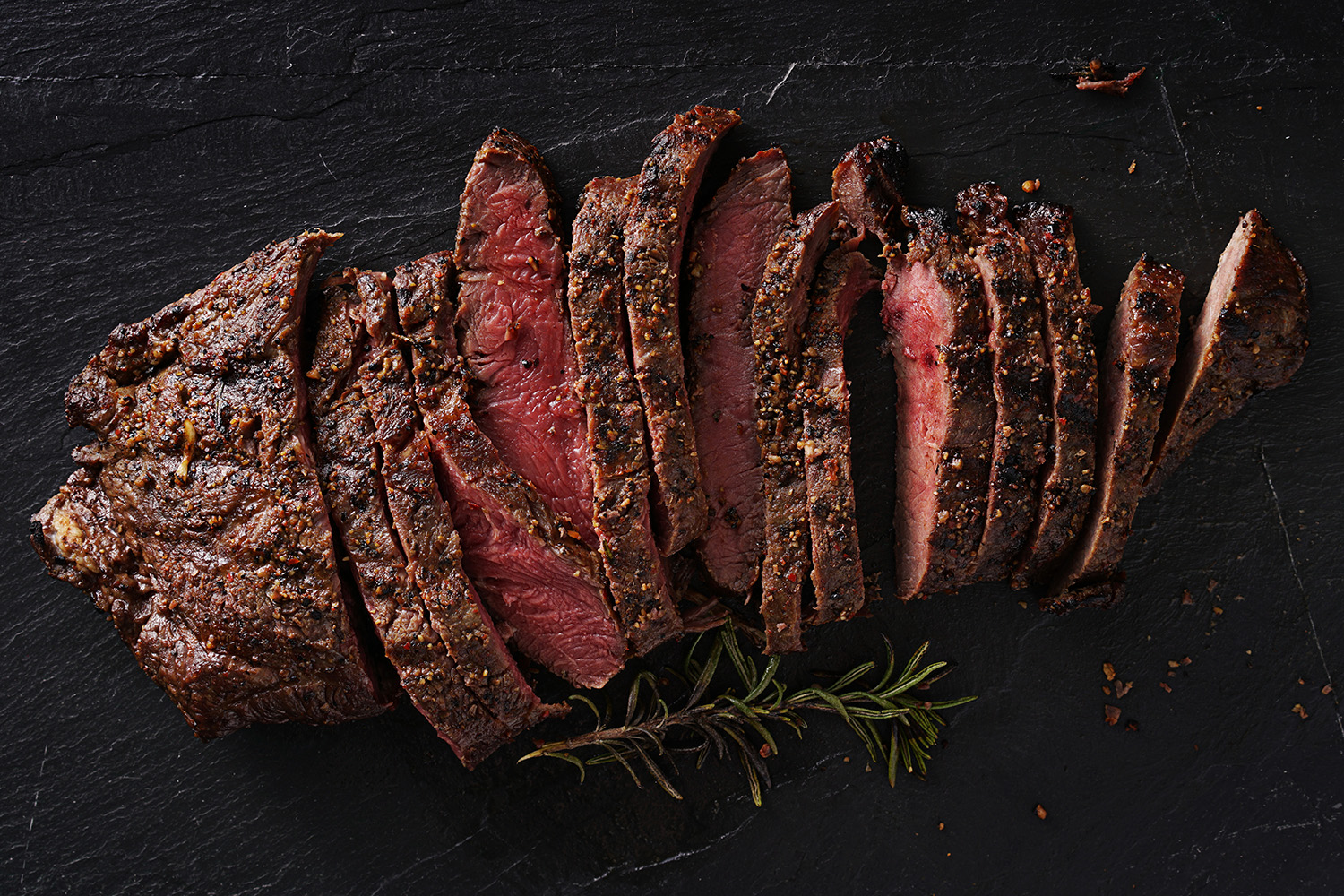 flat iron steak grilled