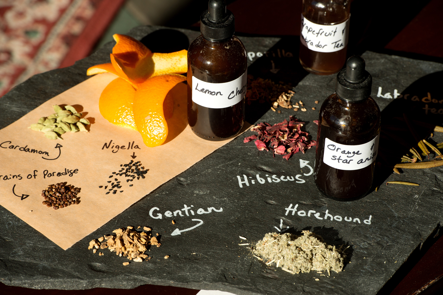 Making bitters on your own.