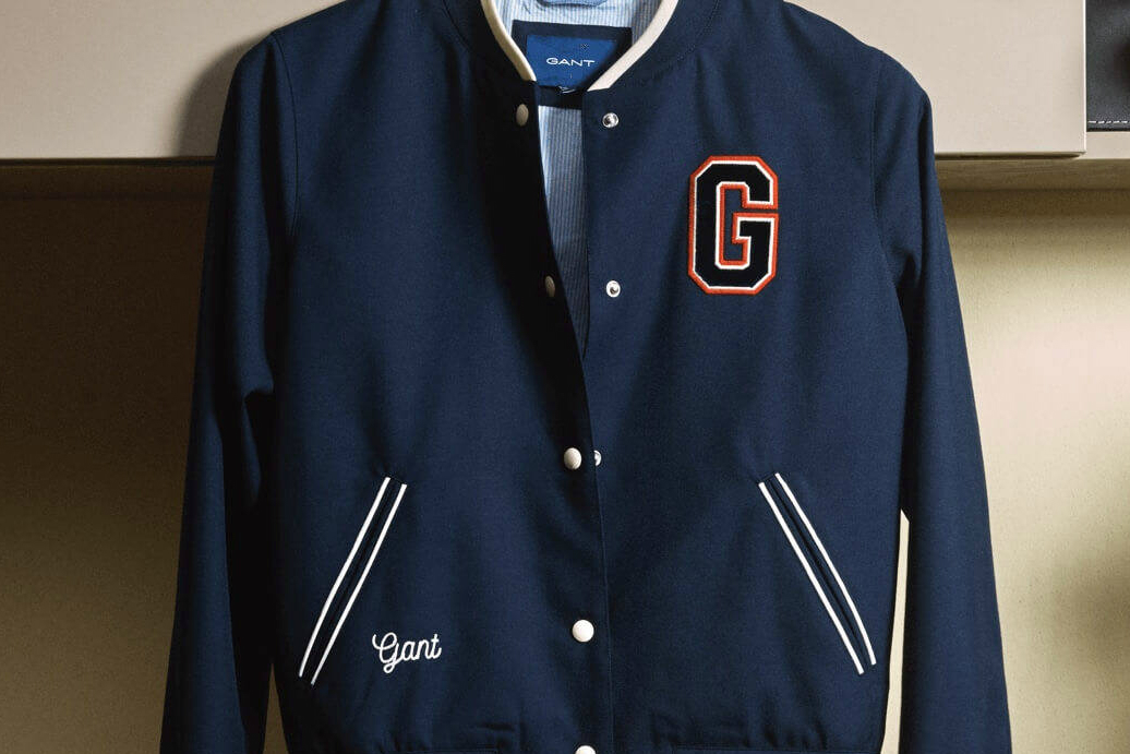 gant 70th anniversary seven decades icons collection varsity jacket 7