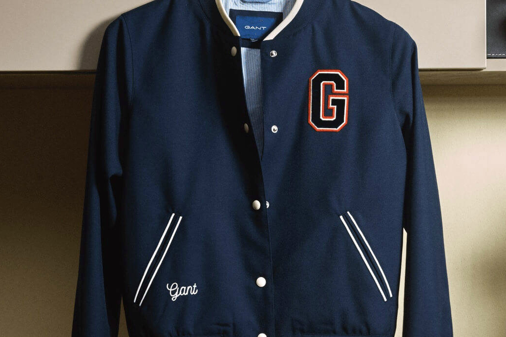 gant 70th anniversary seven decades icons collection varsity jacket 7