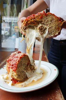 the meatball shop spaghetti in meatball monster