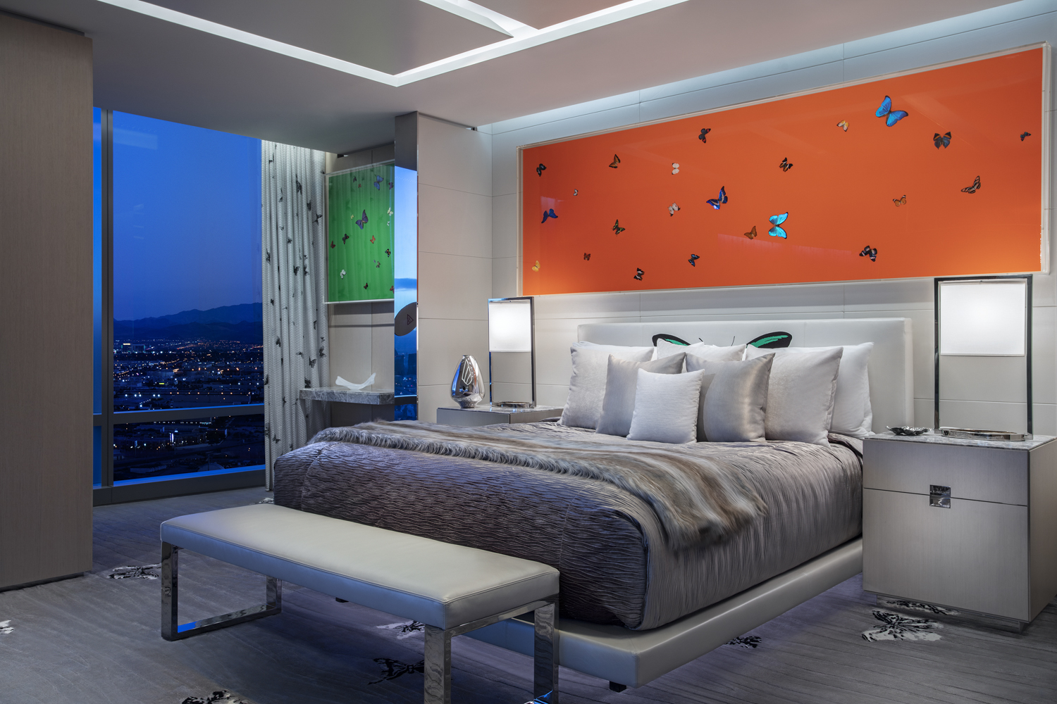 this 100000 a night vegas hotel suite is the worlds most expensive empathy designed by damien hirst bedroom
