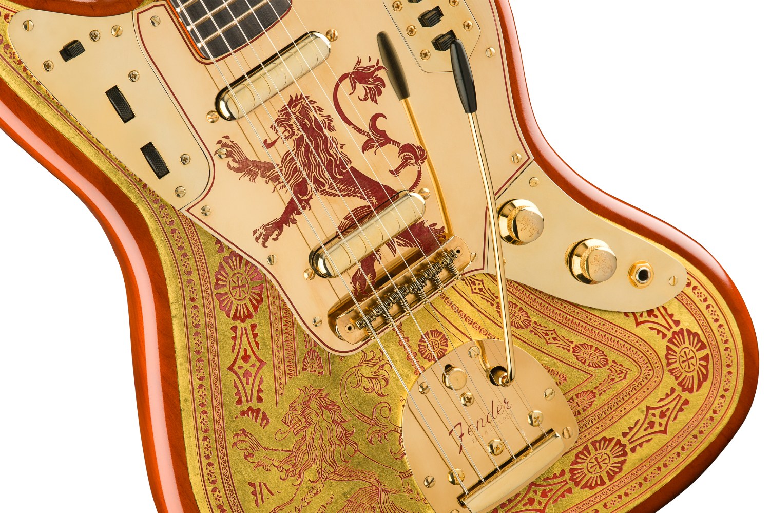 game of thrones guitars fender custom shop sigil collection stratocaster house lannister 2