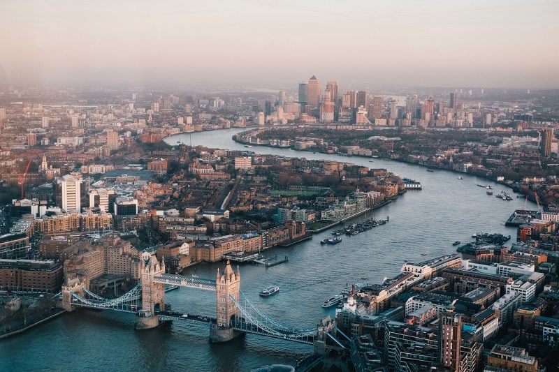 london bridge skyline thames river