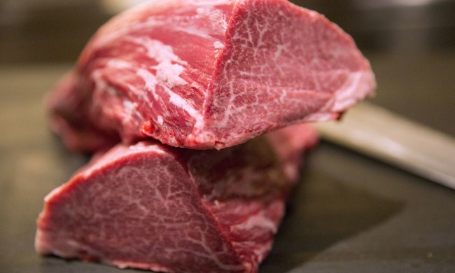 wagyu beef raw steak marbling