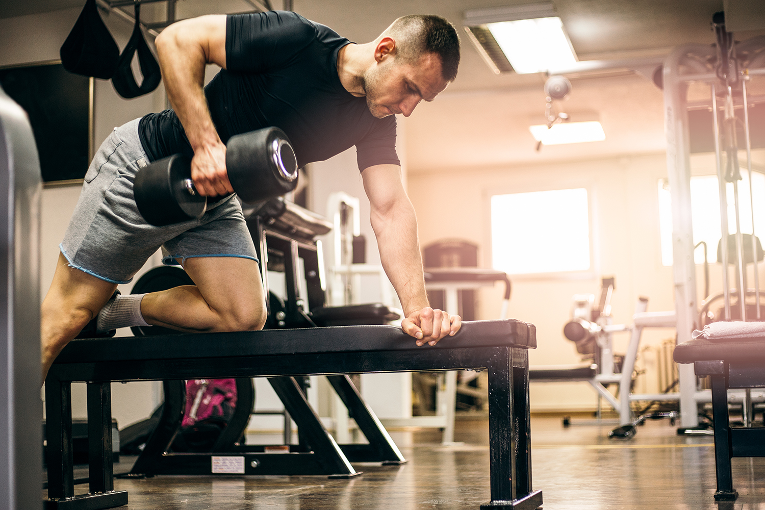 Dumbbell kickbacks