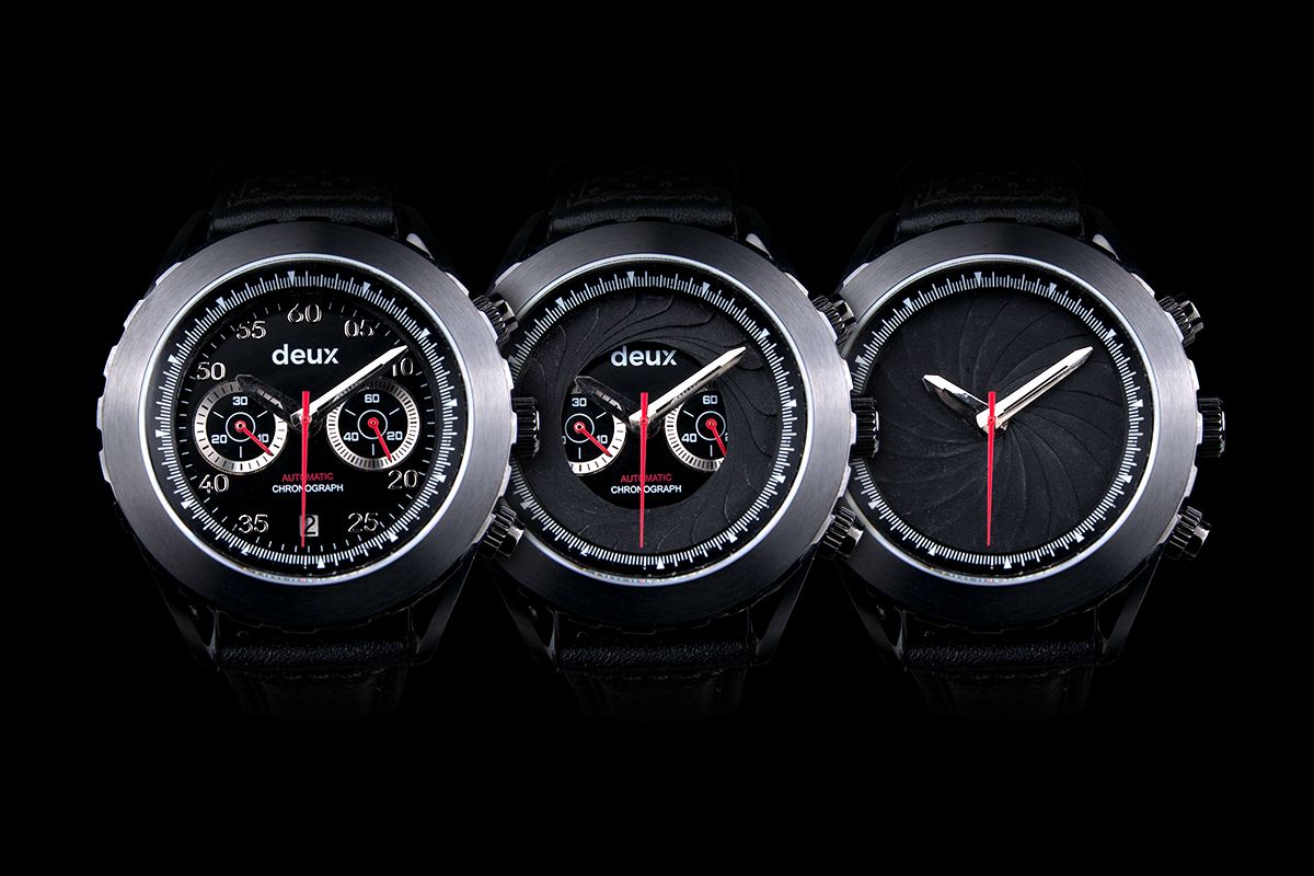 deux watches dual faced chronograph watch 2