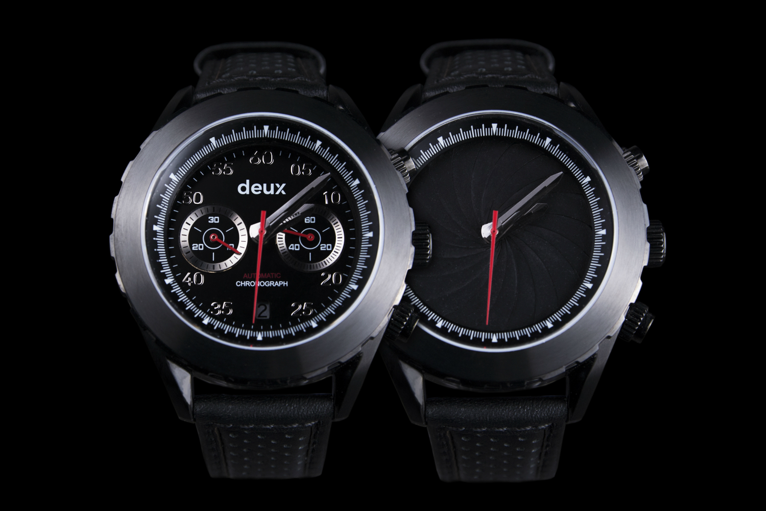 deux watches dual faced chronograph watch 3