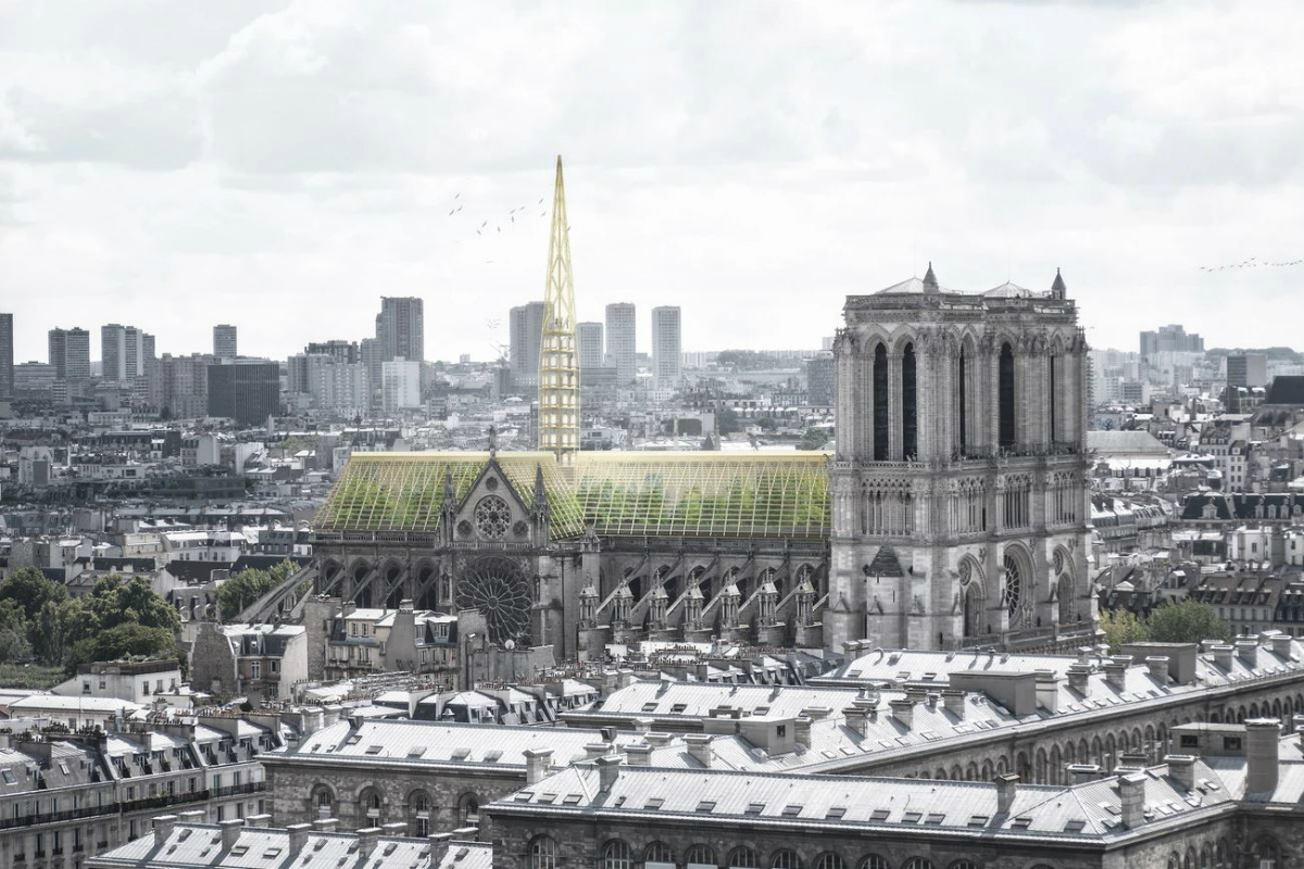 notre dame fire spire resdesign ideas renderings 2