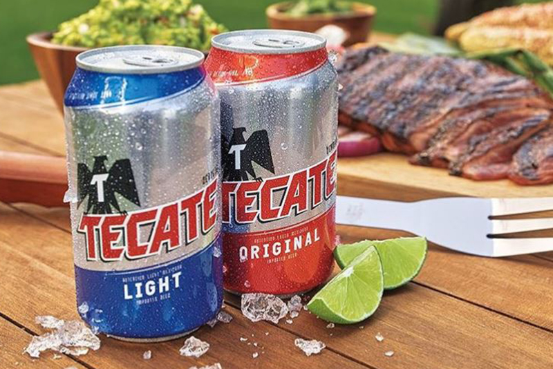 tecate beer cans