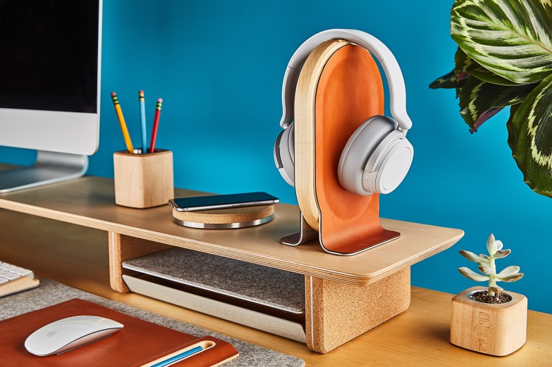 grovemade headphone stand maple