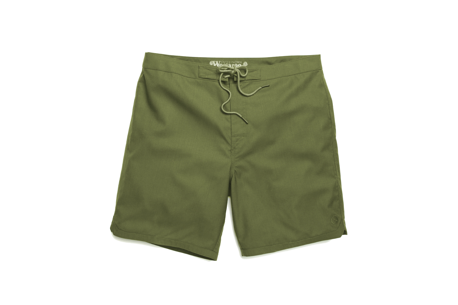 outerknown woolaroo wool swim trunks green