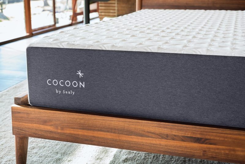 Cocoon by Sealy Chill Memory Foam mattress up close.