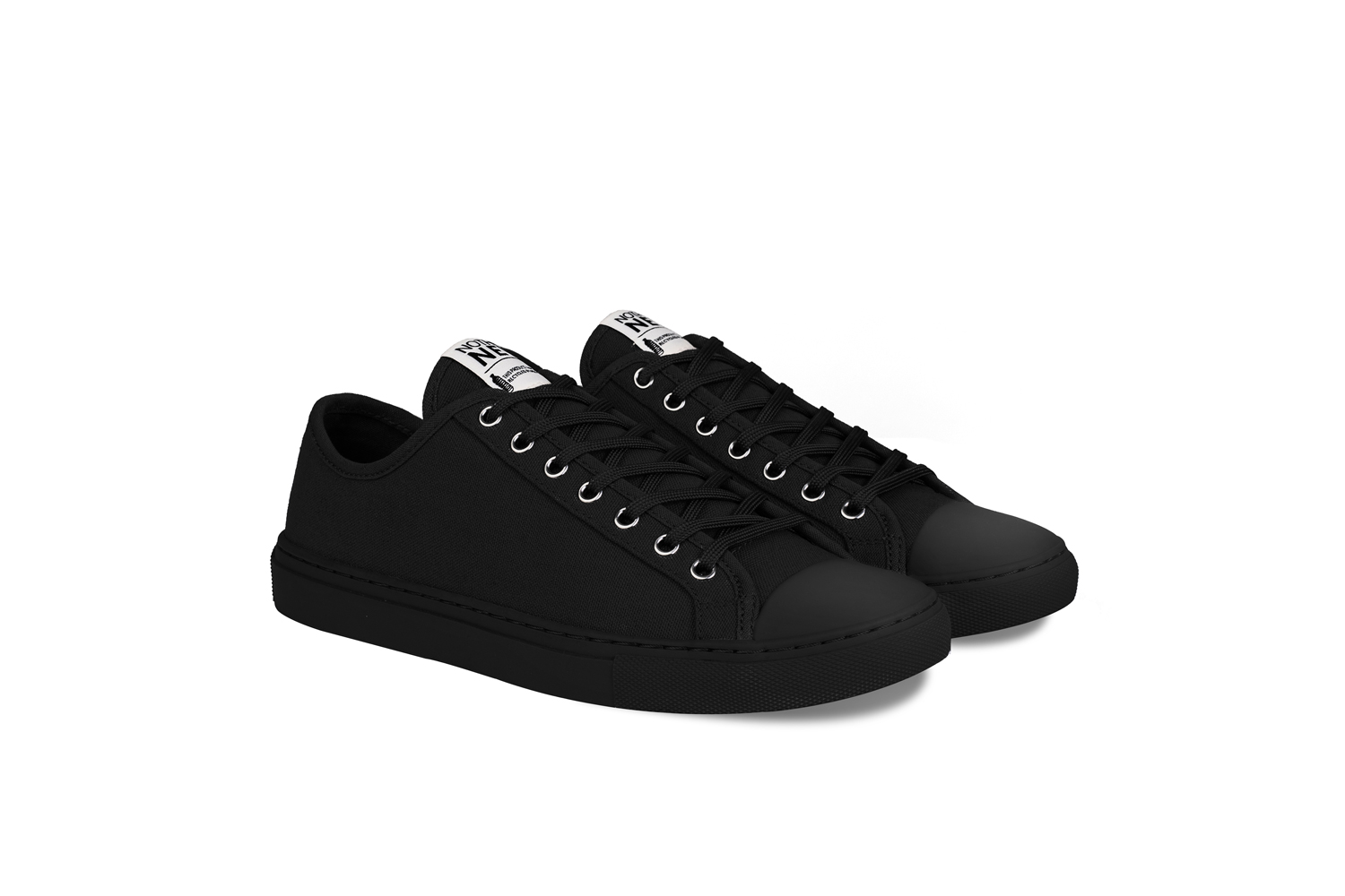 nothing new sustainable sneakers shoes allblack low top