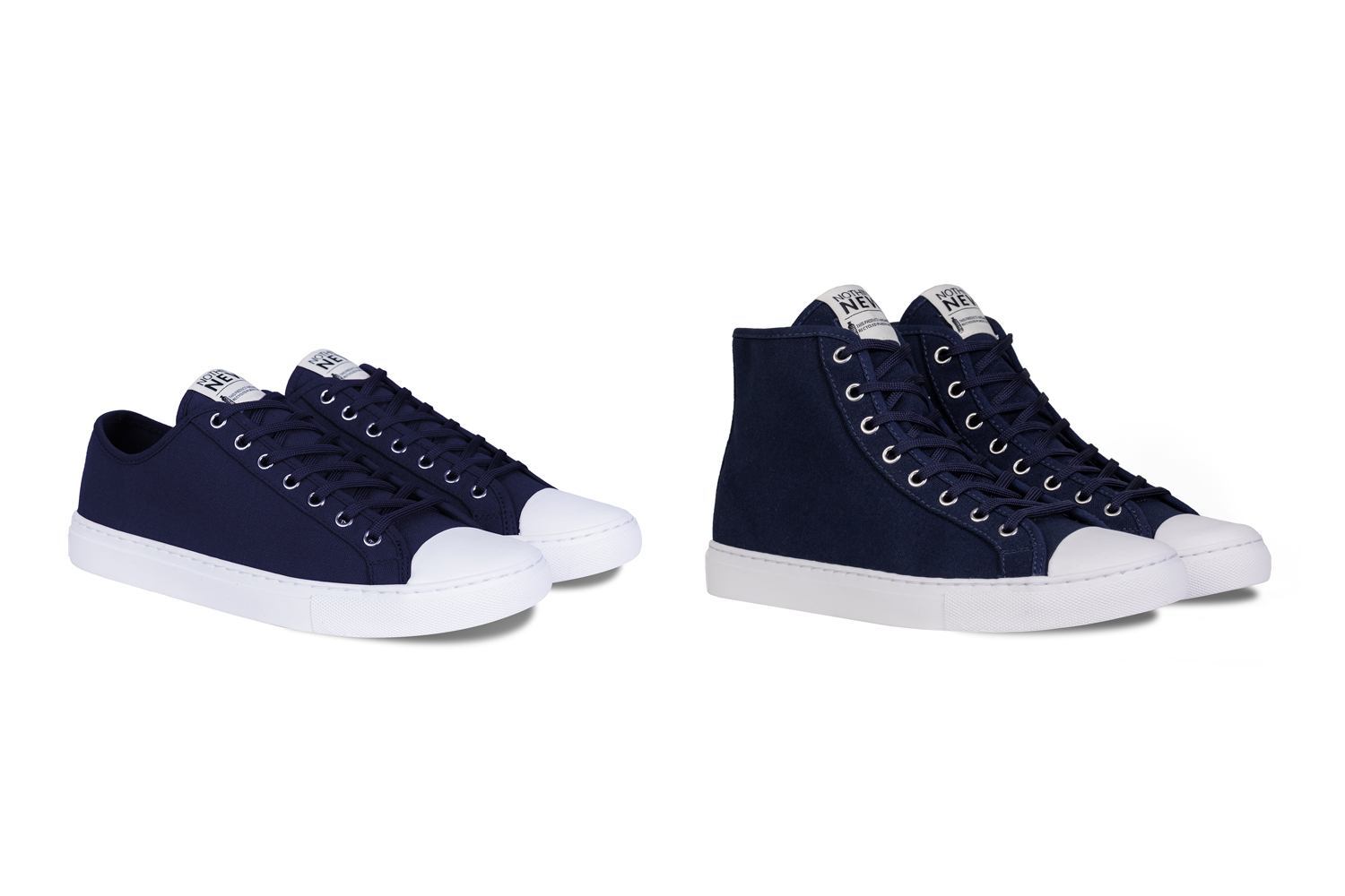 nothing new sustainable sneakers shoes navy lowhigh top