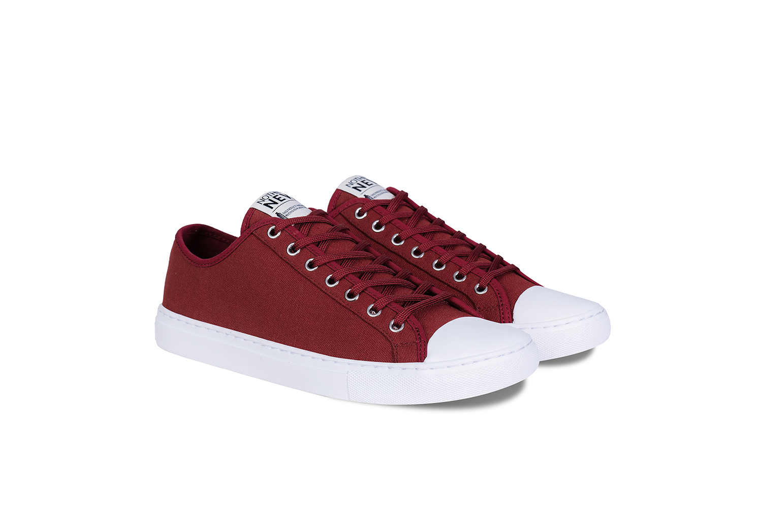 nothing new sustainable sneakers shoes red low top