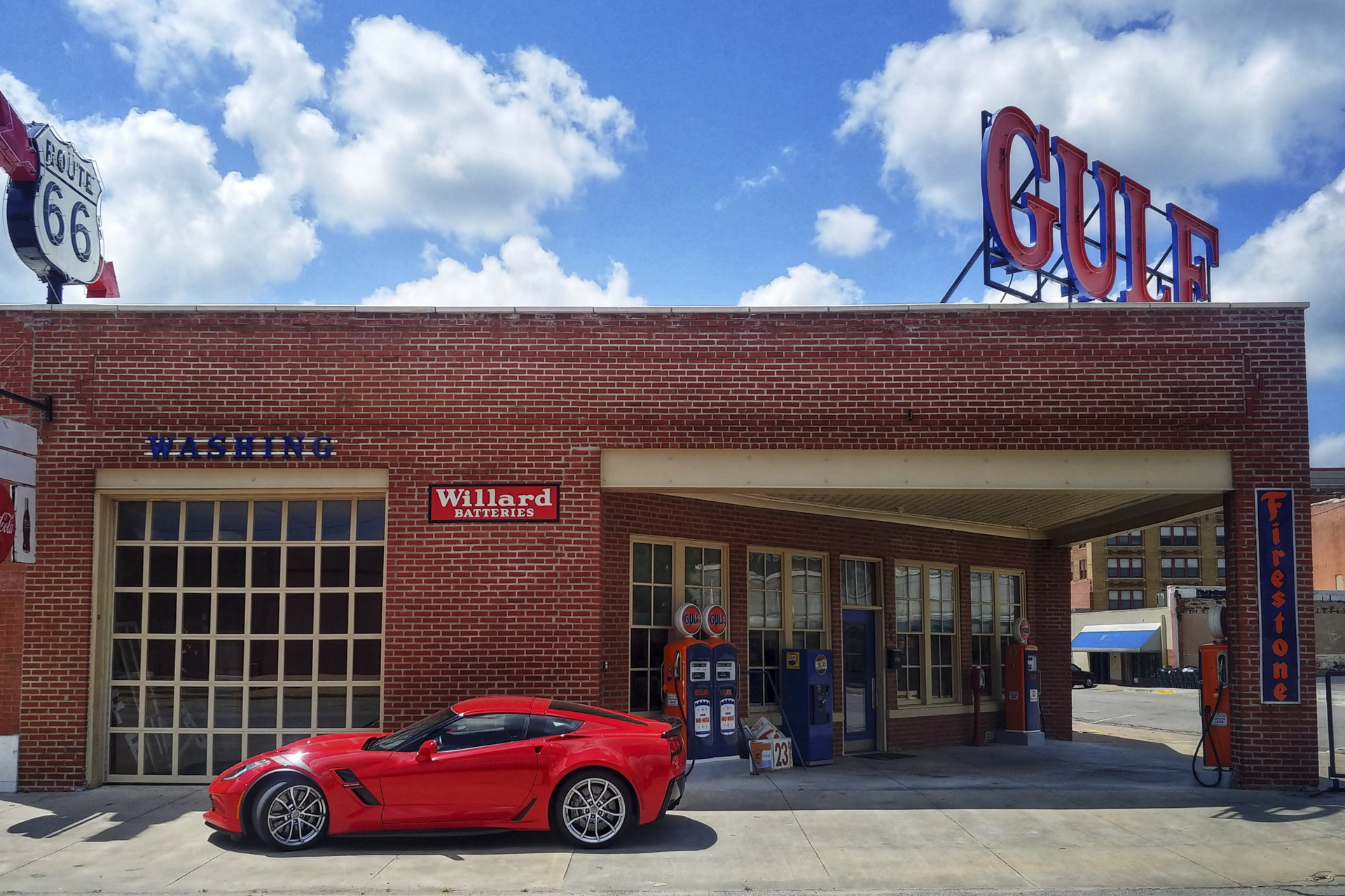 Driving the 2019 Corvette on Route 66