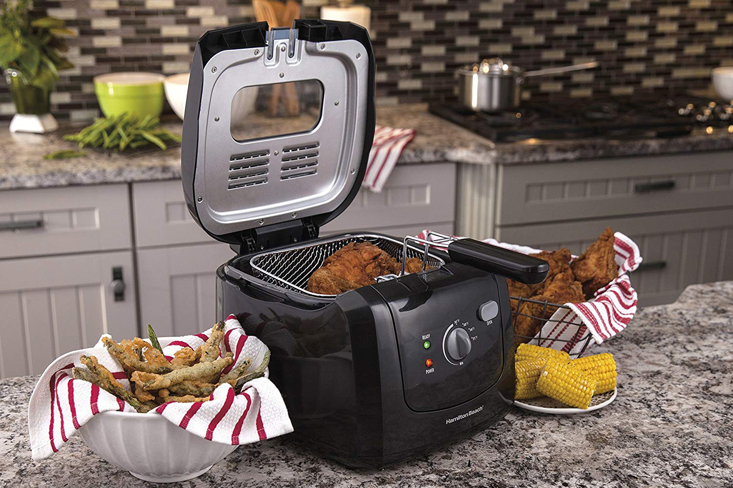 Hamilton Beach 2.5-Quart Sure-Crisp Air Fry Toaster Oven in Stainless Steel