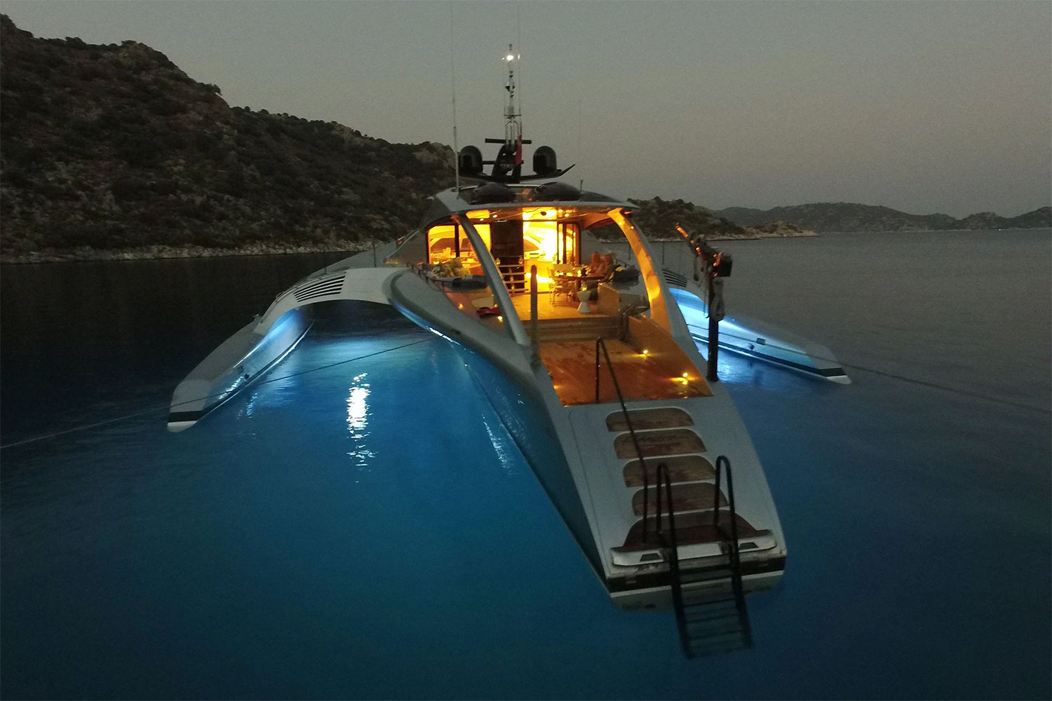 adastra trimaran luxury adventure yacht 5