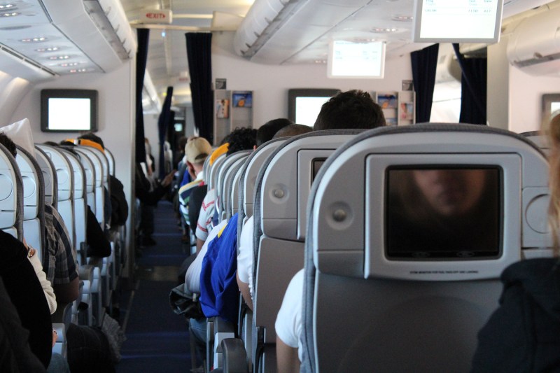 airplane aisle camera in flight entertainment