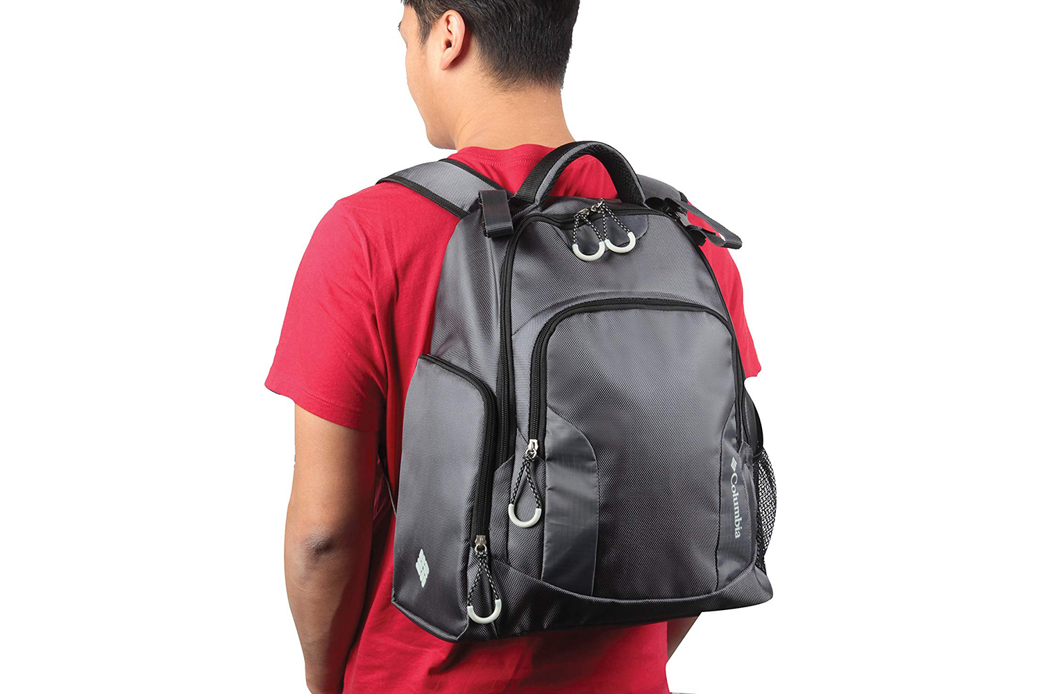 Columbia Sportswear Hydration Pack Padded Backpack No Bladder Red Gray  Black