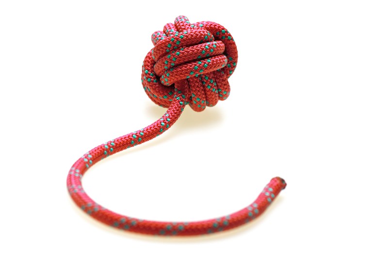 Monkeys fist sailing knot