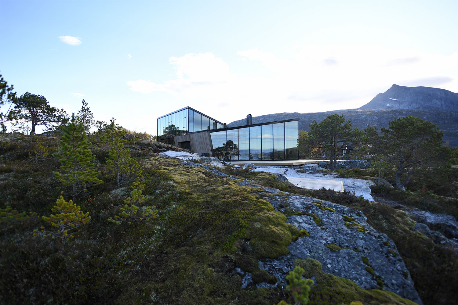 efjord cabin glass house norway snorre stinessen architecture 11