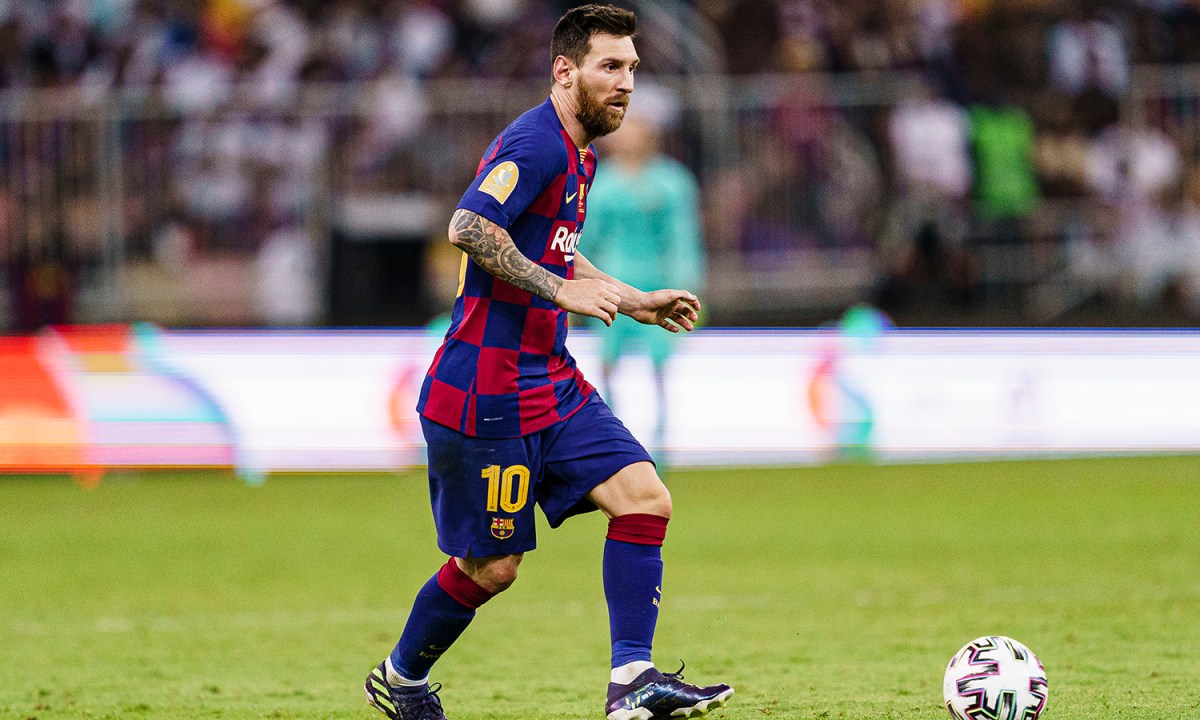 Lionel Messi FC Barcelona Supercopa de Espana Semi-Final 2020 soccer