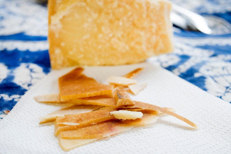 Parmesan rinds cheese