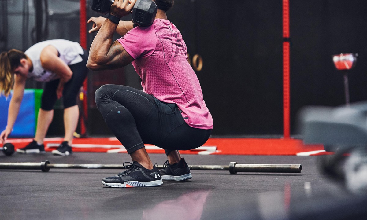Under Armour workout clothing brand gym weight lifting