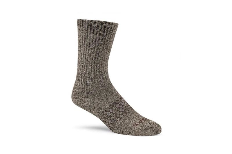 A brown Bombas Men's Classic Marled Sock.