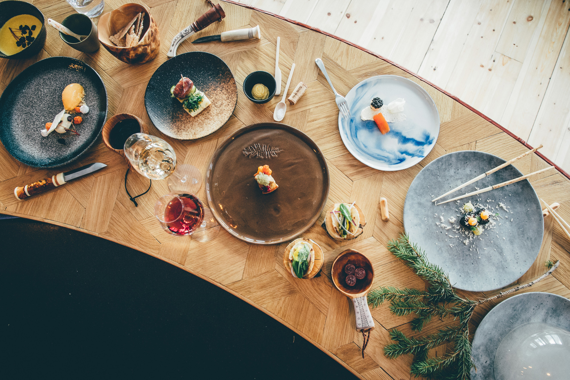 Chef's table at the Veranda