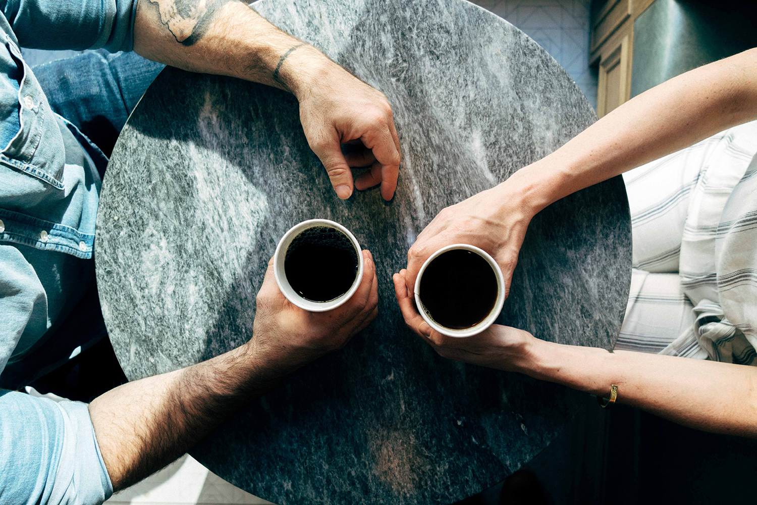 people fighting talking discussion coffee