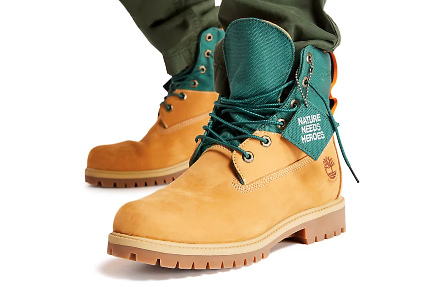 tie timberland boots