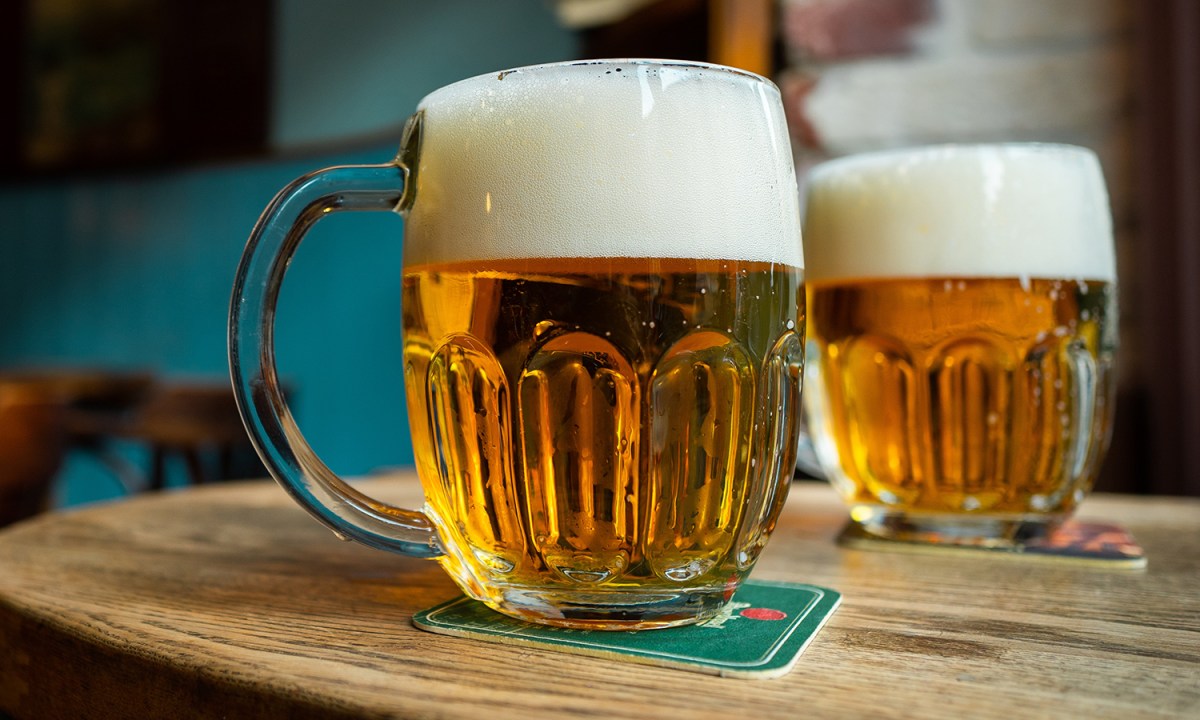 beer head mug glass