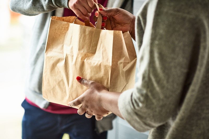 food delivery service bag