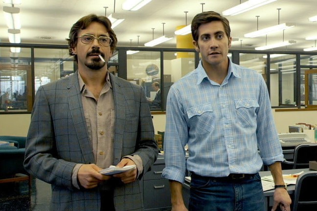 Jake Gyllenhaal and Robert Downey Jr. in Zodiac.