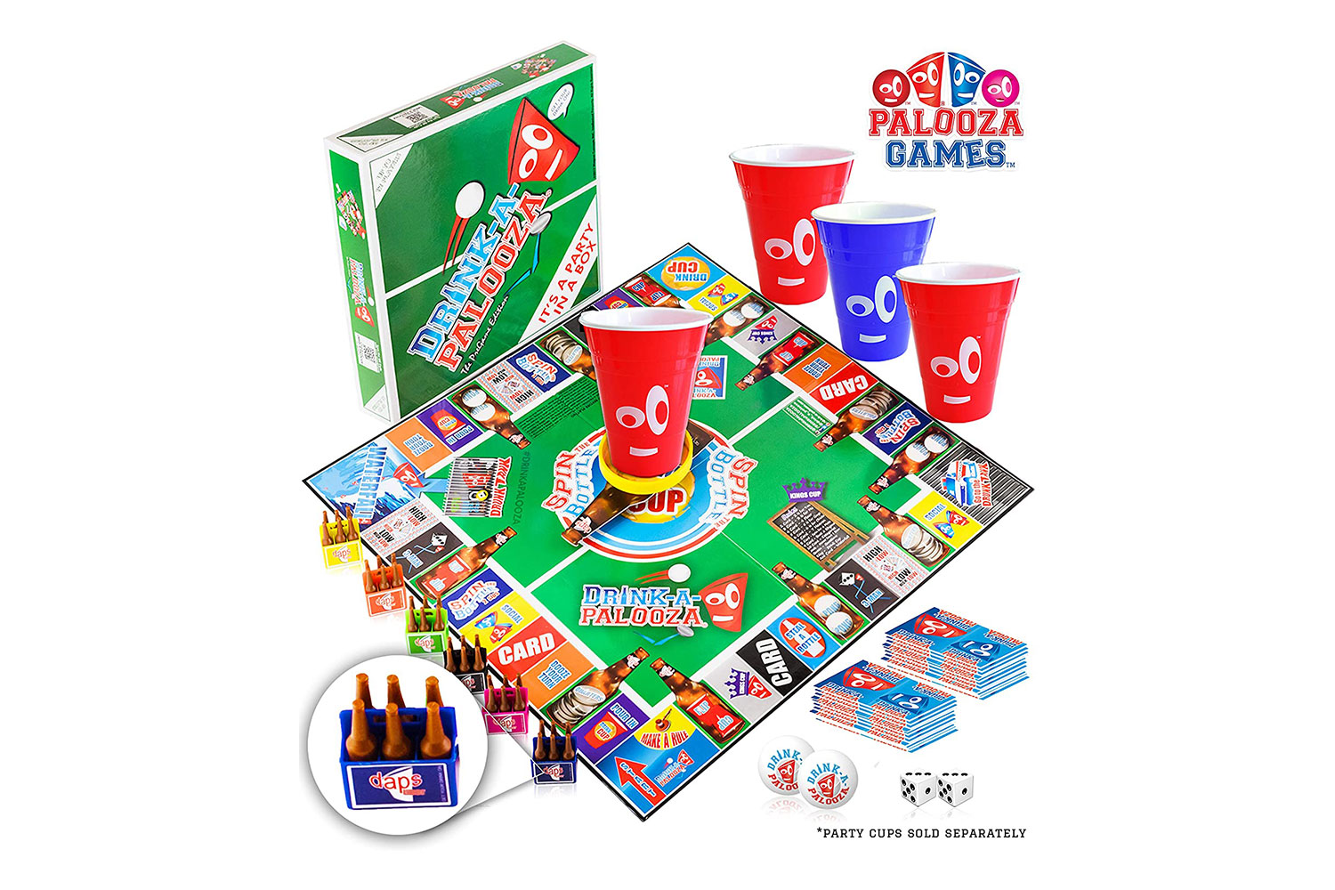 DRINK-A-PALOOZA Party Gifts for him Drinking Game Fun Board Games adult games 