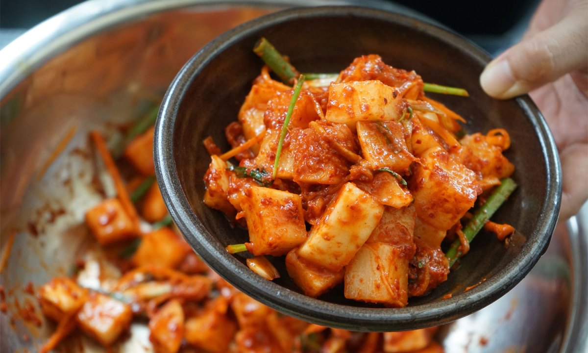 Kimchi in a bowl