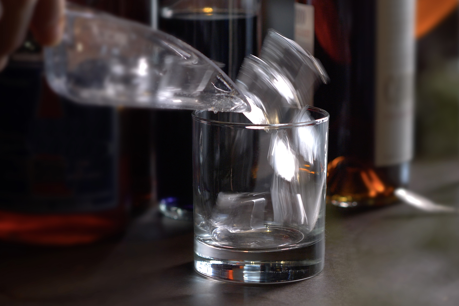 ice scoop cocktails rocks glass