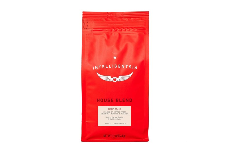 A bag of Intelligentsia Coffee beans.