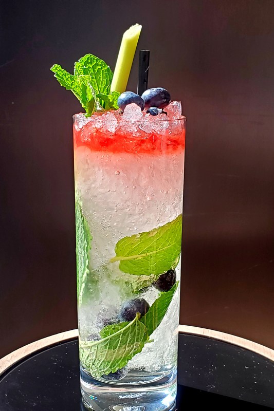 Rhu-berry mojito