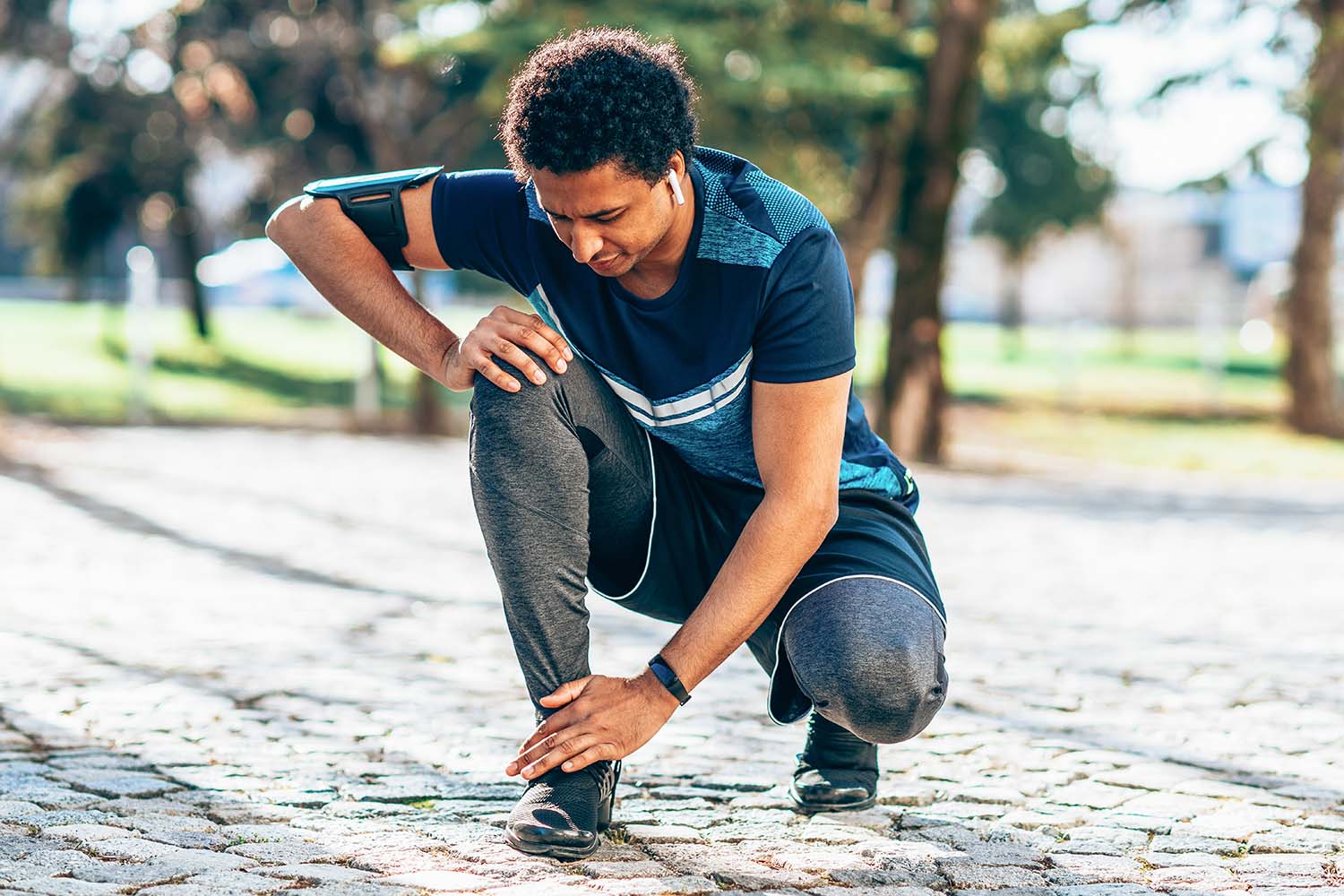 running problems injured ankle