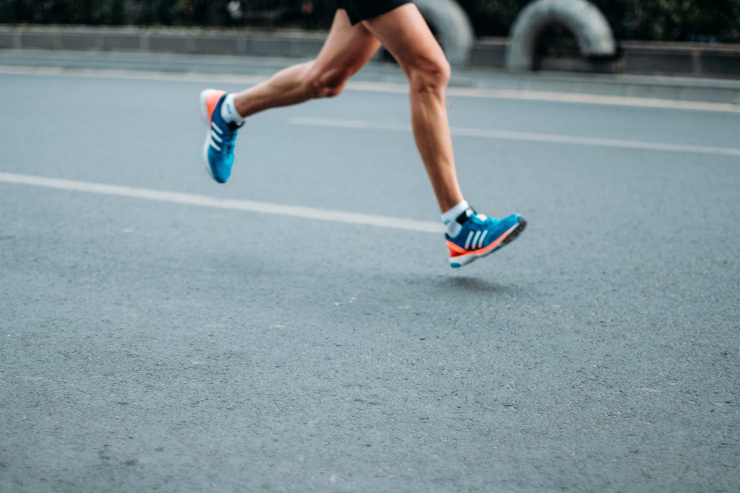 running shoes pavement