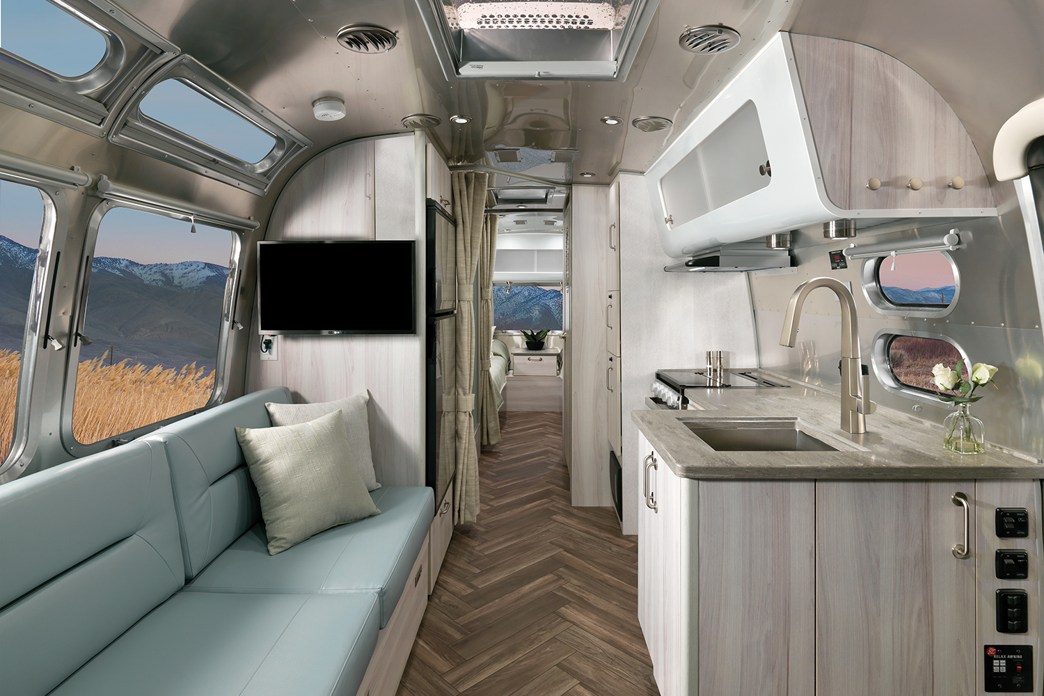 airstream flying cloud international updates 2022 2021 27fb interiors f2b coastal cove aqua ul web