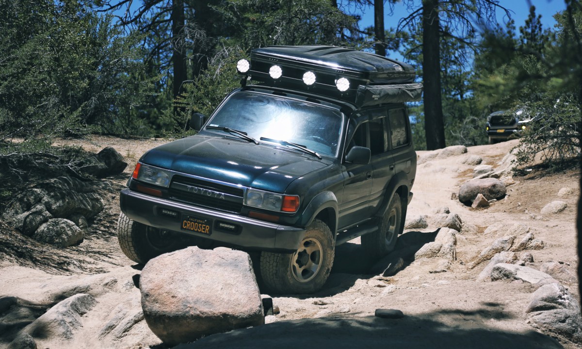 Lightforce LED Driving Lights + White Knuckle Off-Road Sliders