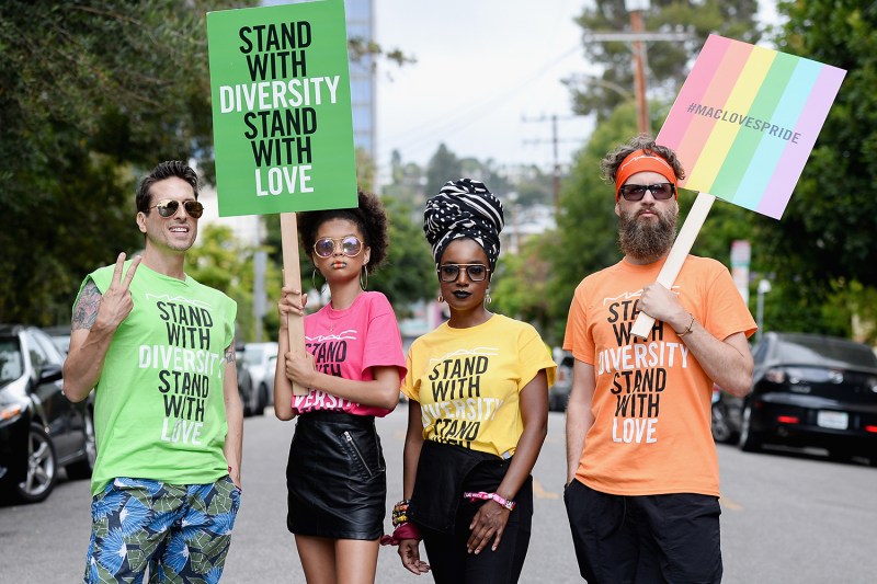 Mac Cosmetics Team Attend Pride