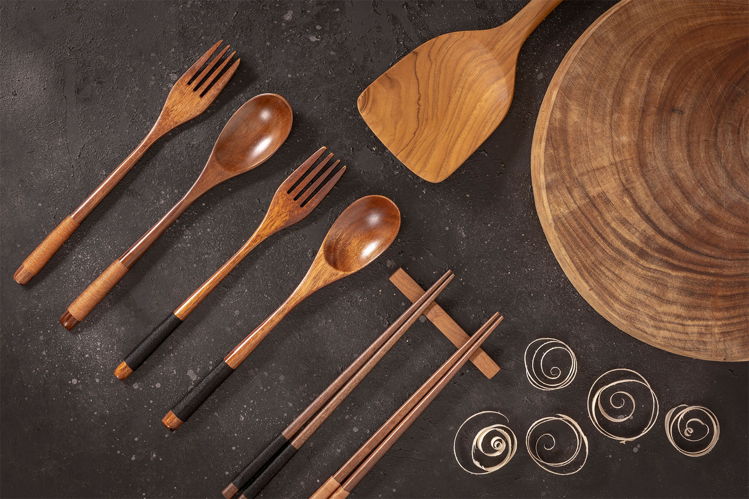 Sur La Table Kitchen Essentials 5-Piece Beech Wood Kitchen Tools Set
